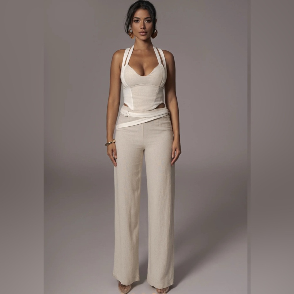 Natural Palm Beach Pants and Bustier